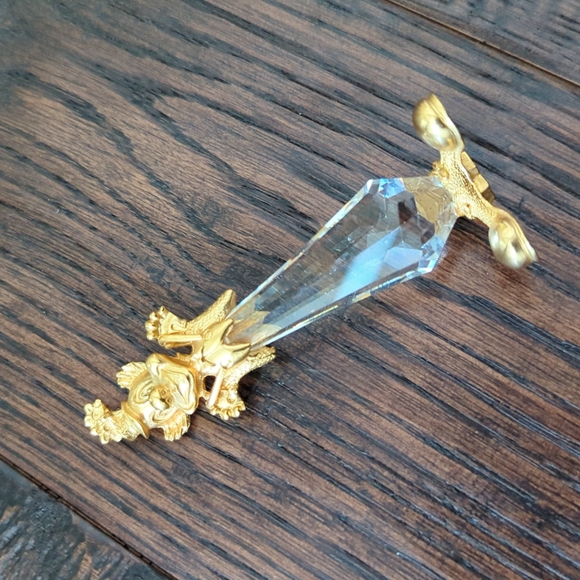 SWAROVSKI I RARE Vintage 1983 Trimlite Giftware Crystal and Gold Circus Clown - Picture 12 of 15